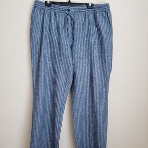 Linen/Cotton Blend Talbot's Chambray pant